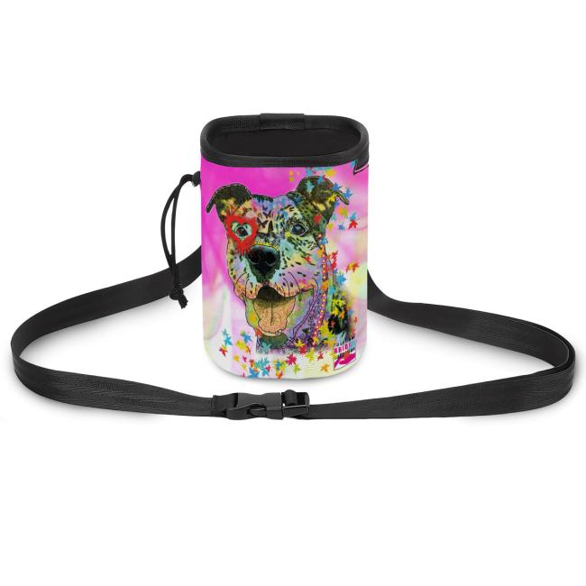 NomNom Bag Hexe - Leckerchenbeutel, Leckerli, Futterbeutel, bunt, Oxfordstoff, AmStaff, Staffordshire, Pit, Pitbull, SOKA, Listenhund