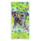 Preview: Badehandtuch Dio – Popart-Hundemotiv, 75x165 cm, 100 % Polyester, weich & schnelltrocknend