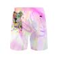 Preview: Badehose mit Hundemotiv Hexe - Badehose, Shorts, Strand, bunt, Swimwear, Bademode, Staffordshire, AmStaff, Staff, Pitbull, Pit, SOKA, Listenhund