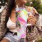 Preview: Tumbler mit Hundemotiv Hexe - Edelstahl, Becher, 1L, mit Strohhalm, bunt, Motive in Digitaler Popart, AmStaff, Staffordshire, SOKA, Listenhund
