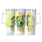 Preview: Tumbler mit Hundemotiv Kiki - Edelstahl, Becher, 1L, mit Strohhalm, bunt, Motive in Digitaler Popart, AmStaff, Staffordshire, SOKA, Listenhund