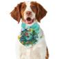 Preview: Hunde-Bandana Krümel - Popart Hundedesign, 100 % Polyester, 70x30 cm, verstellbar, waschbar