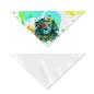 Preview: Hunde-Bandana Krümel - Popart Hundedesign, 100 % Polyester, 70x30 cm, verstellbar, waschbar