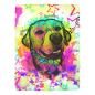 Preview: Decke Leo -  Fleecedecke, kuschlig, weich, bunt, Motive in Digitaler Popart, 152cm x 203cm, bunt, Mix, Labrador, Labbi, Mix