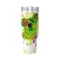 Preview: Tumbler mit Hundemotiv Luna - Edelstahl, Becher, 1L, mit Strohhalm, bunt, Motive in Digitaler Popart, Mischling, Mix, Strassenhund