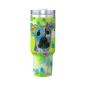 Preview: Tumbler mit Hundemotiv Moito - Edelstahl, Becher, 1L, mit Strohhalm, bunt, Motive in Digitaler Popart, AmStaff, Staffordshire, SOKA, Listenhund