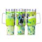 Preview: Tumbler mit Hundemotiv Moito - Edelstahl, Becher, 1L, mit Strohhalm, bunt, Motive in Digitaler Popart, AmStaff, Staffordshire, SOKA, Listenhund