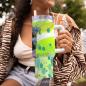 Preview: Tumbler mit Hundemotiv Moito - Edelstahl, Becher, 1L, mit Strohhalm, bunt, Motive in Digitaler Popart, AmStaff, Staffordshire, SOKA, Listenhund