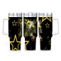 Preview: Tumbler mit Hundemotiv Motte1 - Edelstahl, Becher, 1L, mit Strohhalm, bunt, Motive in Digitaler Popart, AmStaff, Staffordshire, SOKA, Listenhund