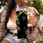 Preview: Tumbler mit Hundemotiv Motte1 - Edelstahl, Becher, 1L, mit Strohhalm, bunt, Motive in Digitaler Popart, AmStaff, Staffordshire, SOKA, Listenhund