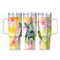 Preview: Tumbler mit Hundemotiv Paul - Edelstahl, Becher, 1L, mit Strohhalm, bunt, Motive in Digitaler Popart, Bullterrier, Bulli, SOKA, Listenhund, Mini