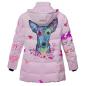 Preview: Warme Winterjacke mit Hundemotiv Princessa – Popart Hundemotiv, 96% Polyester, 4% Spandex Unisex, bunt, Größe S-6XL, Mischling, Mix, Windhund, Podenco
