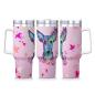 Preview: Tumbler mit Hundemotiv Princessa - Edelstahl, Becher, 1L, mit Strohhalm, bunt, Motive in Digitaler Popart, Mix, Mischling, Windhund, Podenco