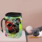 Preview: NomNom Bag Rex2 - Leckerchenbeutel, Leckerli, Futterbeutel, bunt, Oxfordstoff, Mix, Mischling, Mops