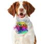 Preview: Hunde-Bandana Sunny -  Popart Hundedesign, 100 % Polyester, 70x30 cm, verstellbar, waschbar, Golden Retriever, Goldy