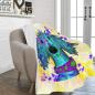 Preview: Decke Tootsie -  Fleecedecke, kuschlig, weich, bunt, Motive in Digitaler Popart, 152cm x 203cm, bunt, Windhunde, Podenco, Mix, Sienna