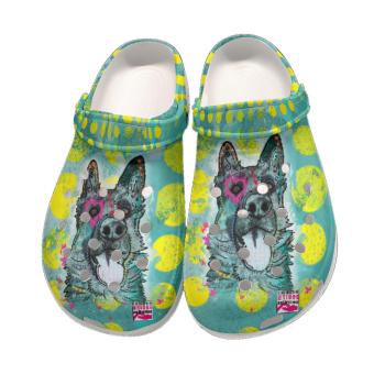 Clogs "mit Lieblingsmotiv von RBC"