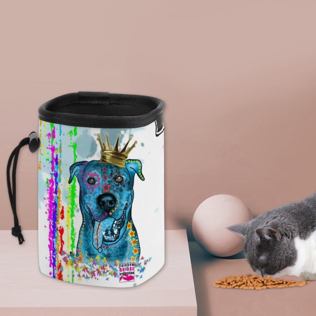 Preview: NomNom Bag Alec - Leckerchenbeutel, Leckerli, Futterbeutel, bunt, Oxfordstoff, Mix, Mischling, Deutscher Schäferhund