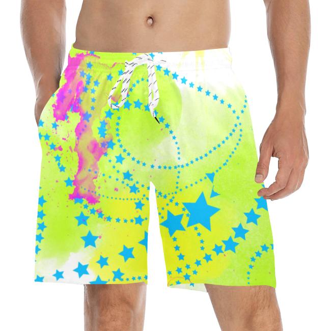 Preview: Badehose mit Hundemotiv Amy3 - Badehose, Shorts, Strand, bunt, Swimwear, Bademode, Staffordshire, AmStaff, Staff, Pitbull, Pit, SOKA, Listenhund