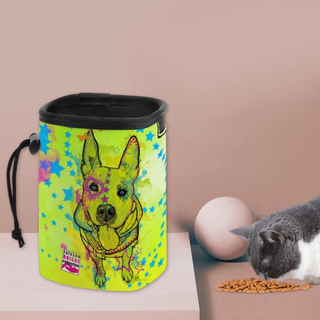 Preview: NomNom Bag Amy 3- Leckerchenbeutel, Leckerli, Futterbeutel, bunt, Oxfordstoff, AmStaff, Staffordshire, Pit, Pitbull, SOKA, Listenhund