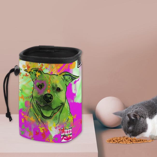 Preview: NomNom Bag Angel - Leckerchenbeutel, Leckerli, Futterbeutel, bunt, Oxfordstoff, AmStaff, Staffordshire, Pit, Pitbull, SOKA, Listenhund