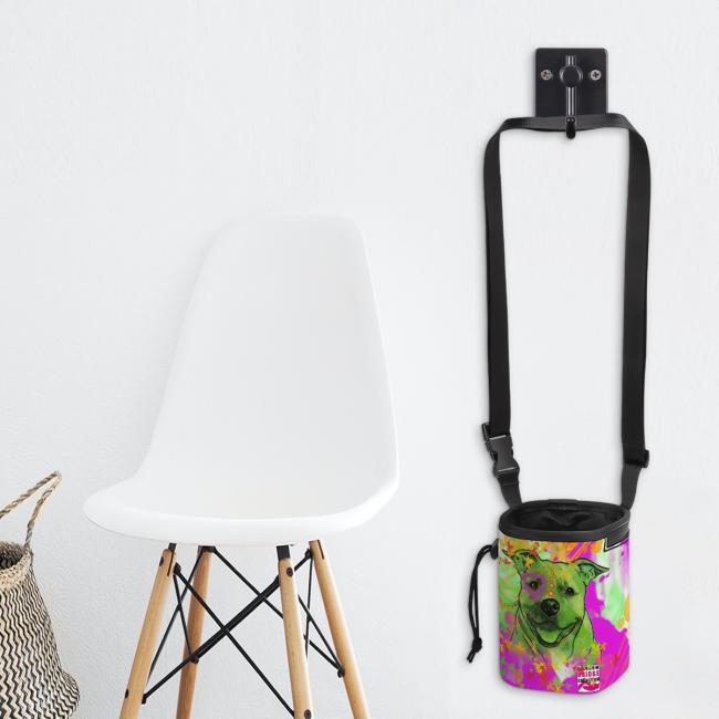 Preview: NomNom Bag Angel - Leckerchenbeutel, Leckerli, Futterbeutel, bunt, Oxfordstoff, AmStaff, Staffordshire, Pit, Pitbull, SOKA, Listenhund