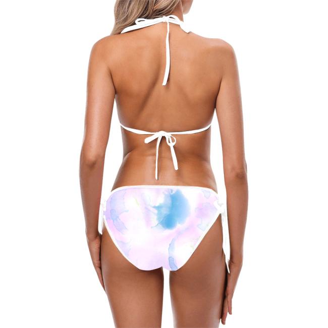 Preview: Bikini mit Hundemotiv Aussie - Triangel Bikini, Größen S-5XL, 85% Polyester, 15% Spandex, Bunt, Australian Shepherd