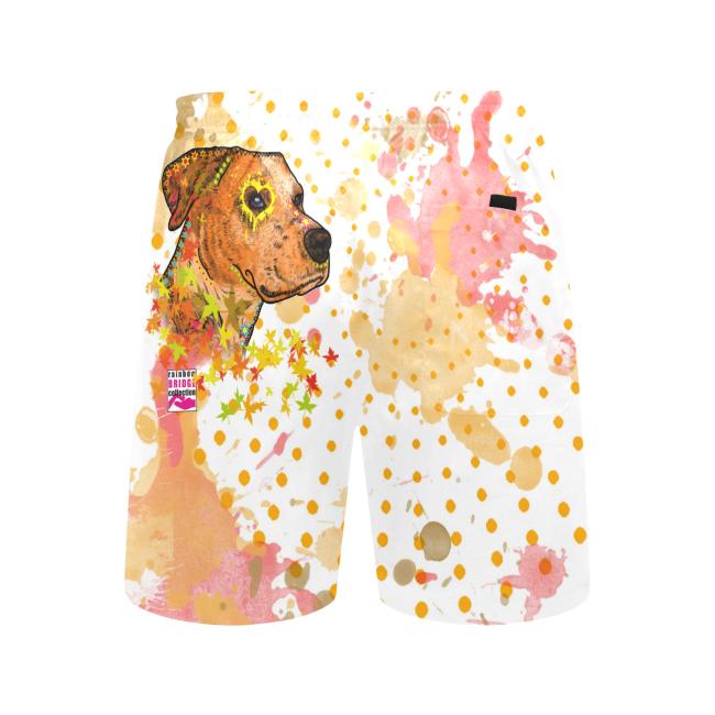Badehose mit Hundemotiv Bumsi - Badehose, Shorts, Strand, bunt, Swimwear, Bademode, Staffordshire, AmStaff, Staff, Pitbull, Pit, SOKA, Listenhund