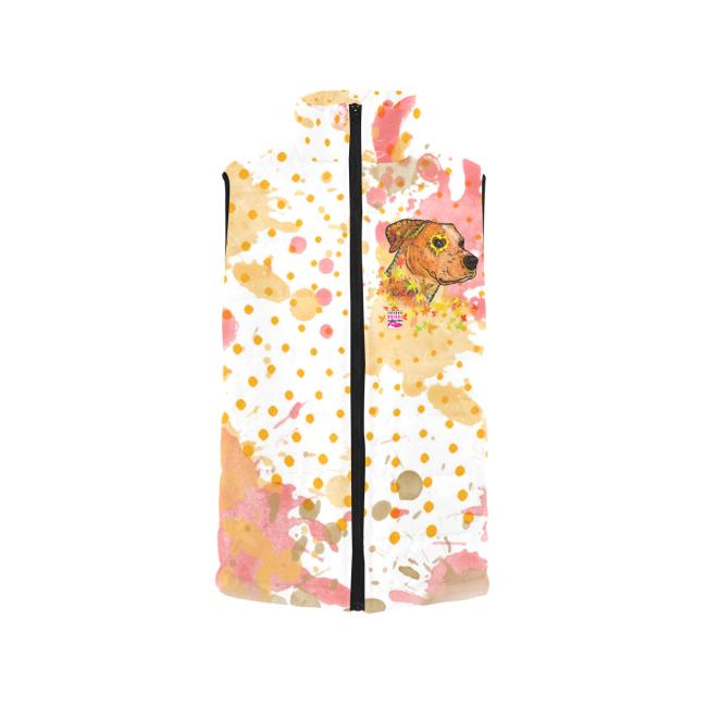 Weste mit Hundemotiv Bumsi - 100 % Polyester, Wattiertes Futter, Ärmellos, bunt, Hundemotiv, AmStaff, Staff, Staffordshire, Pitbull, Pit