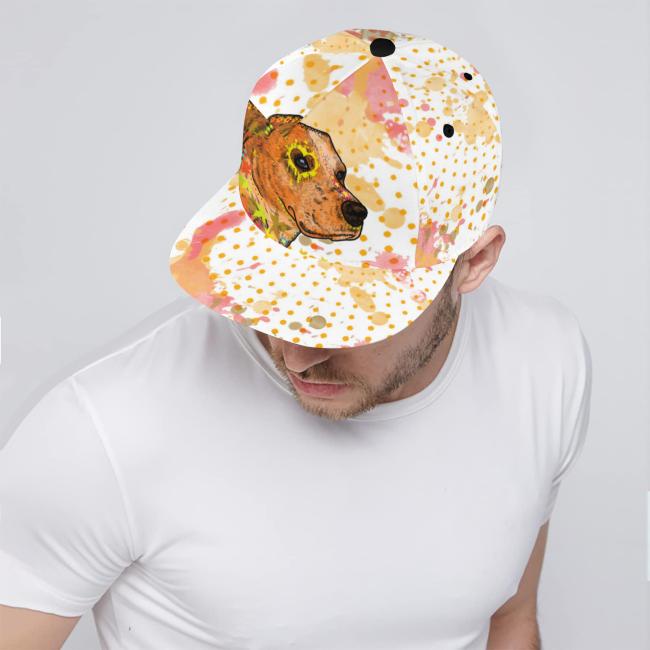 Preview: Cap Bumsi – Baumwoll-Polyester-Mix, verstellbar, Unisex, One Size, bunt, Mischling, Mix, AmStaff, Staff, Staffordshire, Pitbull, Pit, SOKA, Listenhund