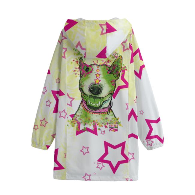 Regenjacke mit Hundemoiv Bärbel von Hinten