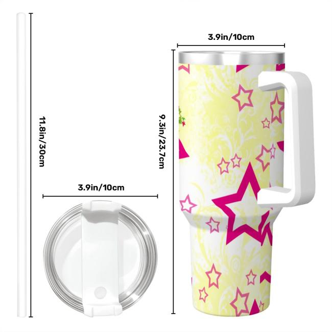 Tumbler mit Hundemotiv Bärbel - Edelstahl, Becher, 1L, mit Strohhalm, bunt, Motive in Digitaler Popart, Bullterrier, Bulli, SOKA, Listenhund, Mini