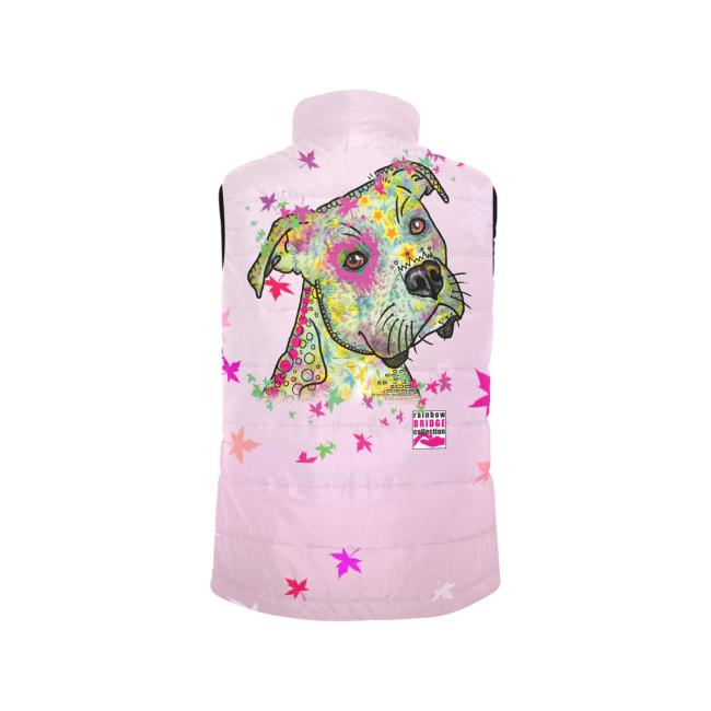 Preview: Weste mit Hundemotiv Calli - 100 % Polyester, Wattiertes Futter, Ärmellos, bunt, Hundemotiv, AmStaff, Staff, Staffordshire, Pitbull, Pit, XXL Bully