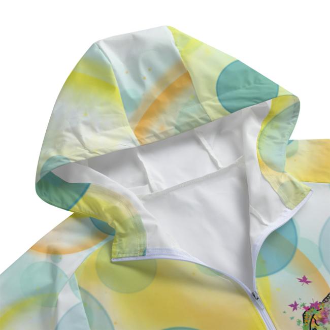 Regenjacke it Hundemotiv Sancho Detailauschnitt Kapuze