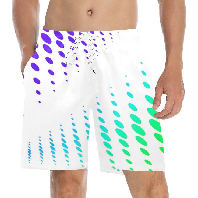 Preview: Badehose mit Hundemotiv Chiquto - Badehose, Shorts, Strand, bunt, Swimwear, Bademode, Mix, Mischling, Ratonero Bodeguero Andaluz