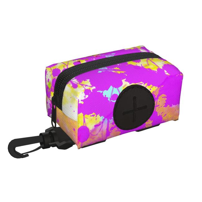 Preview: Kack & Pack mit Hundemotiv Cindy - Hundekottütentasche, Hundekotbeutelhalter, bunt, Polyster, Mischling, Mix, Englische Bulldogge, Bull