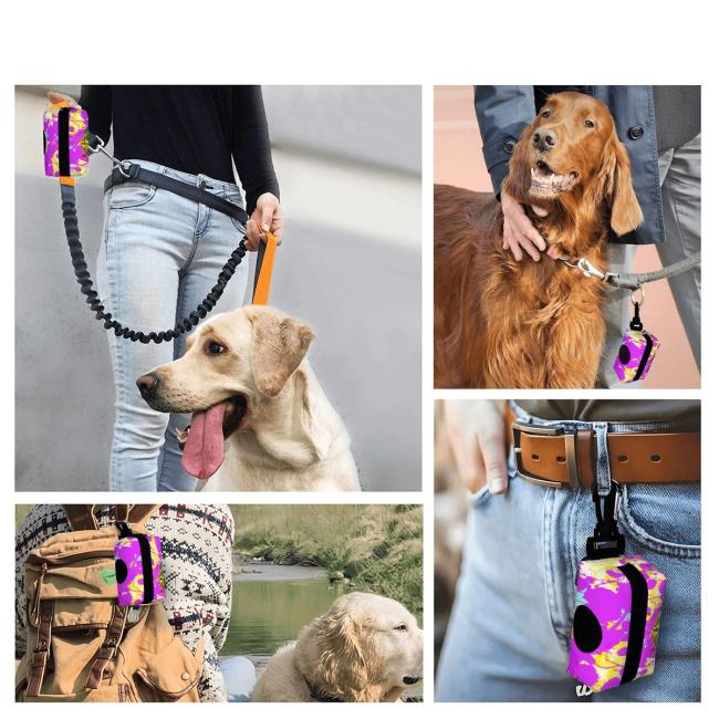 Kack & Pack mit Hundemotiv Cindy - Hundekottütentasche, Hundekotbeutelhalter, bunt, Polyster, Mischling, Mix, Englische Bulldogge, Bull