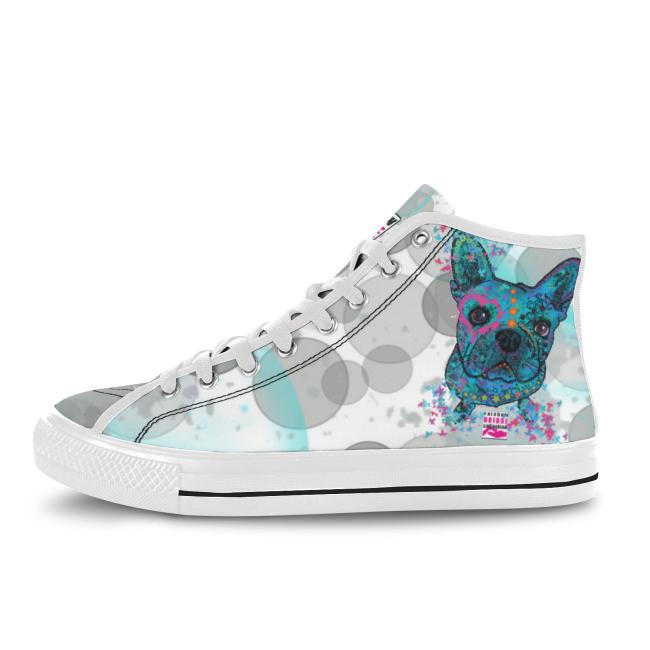 Sneaker mit Hundemotiv Elli - Turnschuh, Sportschuh, bunt, Unisex, Grösse 36-46, Mischling, Mix, Französische Bulldogge, Bully