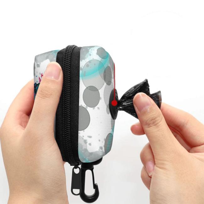 Preview: Kack & Pack mit Hundemotiv Elli - Hundekottütentasche, Hundekotbeutelhalter, bunt, Polyster, Mischling, Mix, Französische Bulldogge, Bulli, Frenchi