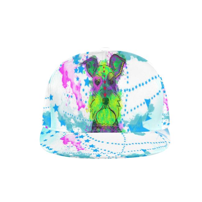Cap Fido – Baumwoll-Polyester-Mix, verstellbar, Unisex, One Size, bunt, Mix, Schnauzer, Zwergschnauzer