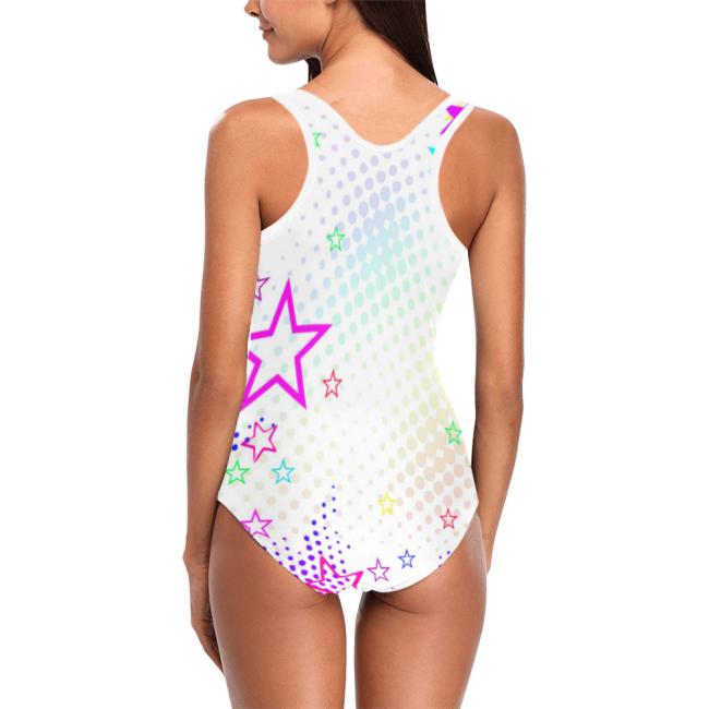 Preview: Badeanzug Hundemotiv Hazel -  85% Polyester, 15% Spandex, Wasserecht, mit Innenfutter, bunt, Größe XS-5XL, Bademode, AmStaff, Staff, Staffordshire, SOKA, Listenhund