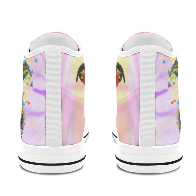 Sneaker mit Hundemotiv Hexe - Turnschuh, Sportschuh, bunt, Unisex, Grösse 36-46, Mischling, Mix, Staffordshire, AmStaff, Staff, SOKA, Listenhund