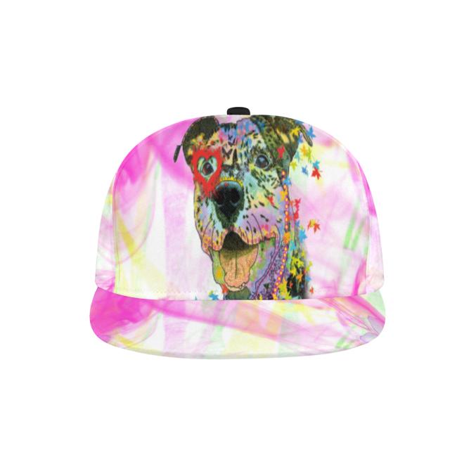 Cap Hexe – Baumwoll-Polyester-Mix, verstellbar, Unisex, One Size, bunt, Mischling, Mix, AmStaff, Staff, Staffordshire, Pitbull, Pit, SOKA, Listenhund