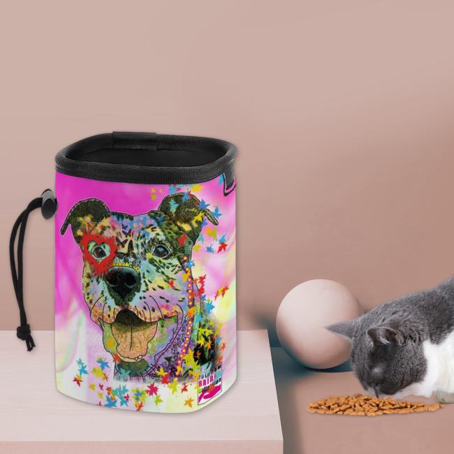 Preview: NomNom Bag Hexe - Leckerchenbeutel, Leckerli, Futterbeutel, bunt, Oxfordstoff, AmStaff, Staffordshire, Pit, Pitbull, SOKA, Listenhund