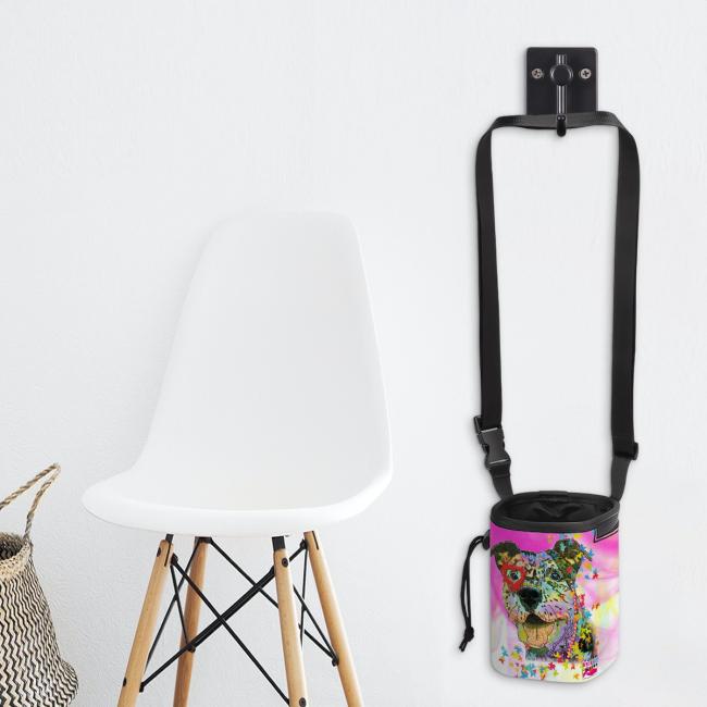 Preview: NomNom Bag Hexe - Leckerchenbeutel, Leckerli, Futterbeutel, bunt, Oxfordstoff, AmStaff, Staffordshire, Pit, Pitbull, SOKA, Listenhund