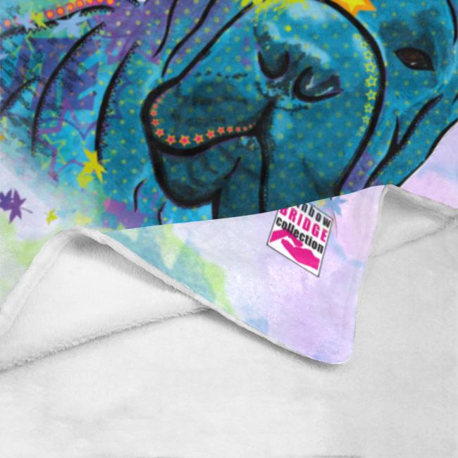 Decke Itchy -  Fleecedecke, kuschlig, weich, bunt, Motive in Digitaler Popart, 152cm x 203cm, bunt, Mischling, Mix, Shar Pei