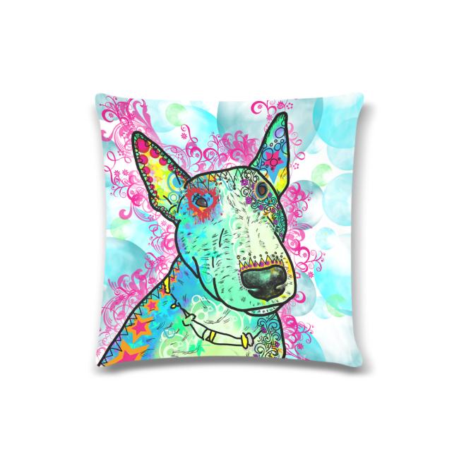 Sofakissen-Bezug Kalli - Popart Hundeporträt, 50x50 cm, Baumwolle & Polyester, beidseitig bedruckt, waschbar - Kopie