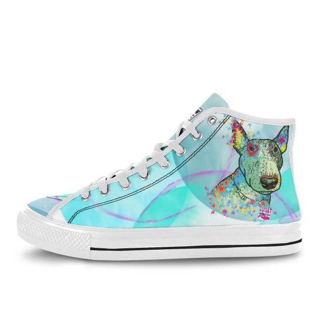 Sneaker mit Hundemotiv Kalli - Turnschuh, Sportschuh, bunt, Unisex, Grösse 36-46, Mischling, Mix, SOKA, Listenhund, Bulllterrier, Bulli,