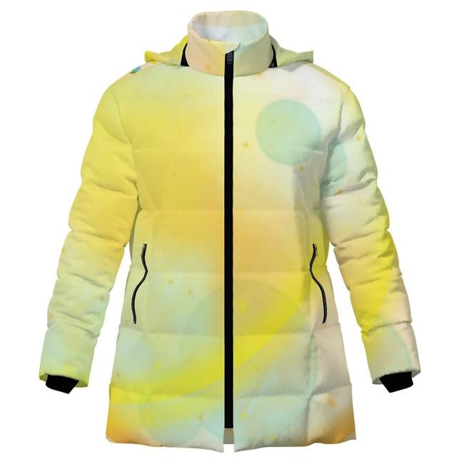 Preview: Warme Winterjacke mit Hundemotiv Kiki – Popart Hundemotiv, 96% Polyester, 4% Spandex Unisex CD, bunt, Größe S-6XL, AmStaff, Staff, Staffordshire, Pitbull