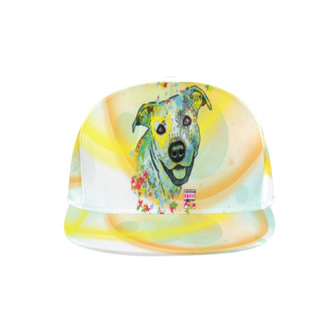Cap Kiki – Baumwoll-Polyester-Mix, verstellbar, Unisex, One Size, bunt, Mischling, Mix, AmStaff, Staff, Staffordshire, Pitbull, Pit, SOKA, Listenhund